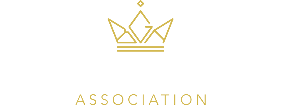 Business Graduates Association (BGA) logo in gold and white
