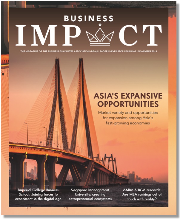 Front cover for Business Impact magazine; Asia's expansions opportunites