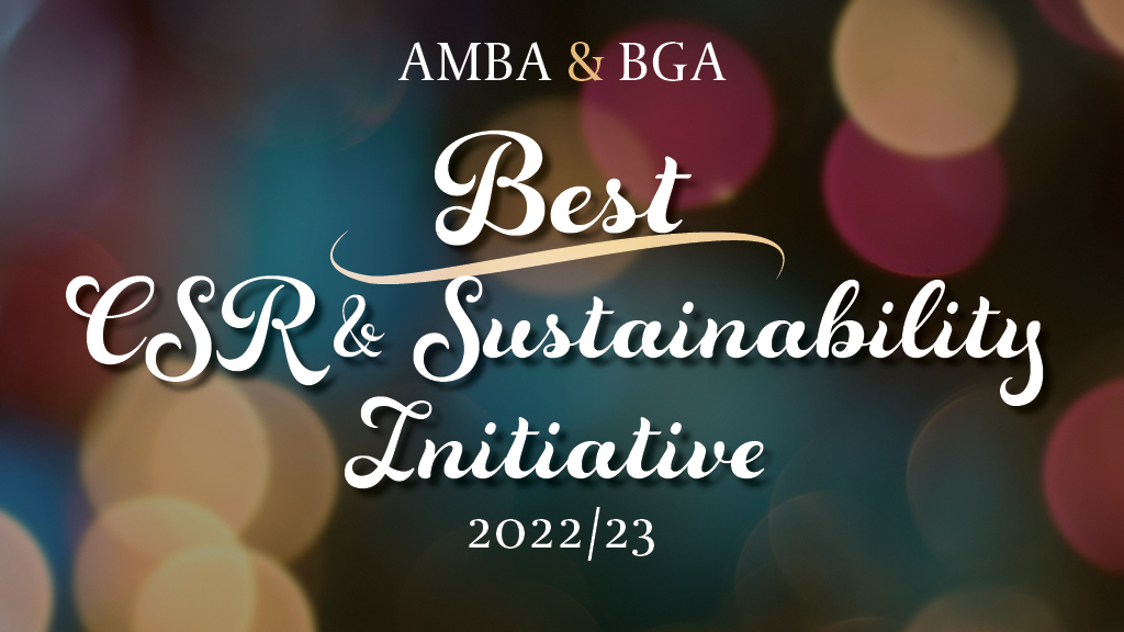 Best CSR and Sustainability Initiative Award, AMBA & BGA Excellence Awards