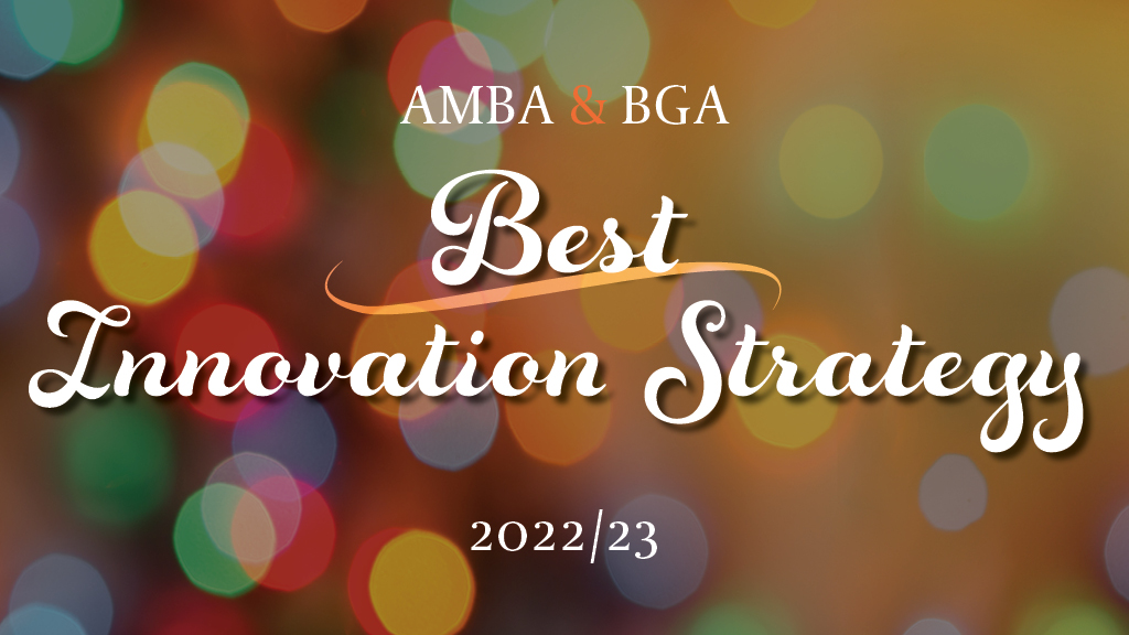 Best innovation Strategy Award, AMBA & BGA Excellence Awards 22-23.