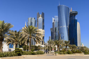 Downtown Doha City Skyline, African & Middle Eastern Capacity Building Workshop 3