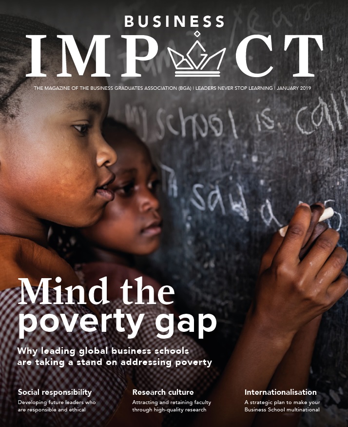 Front Cover of November 2019 Edition of Business Impact: Mind the poverty gap.
