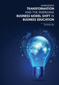 Transformation and the Emerging Business Model Shift in Business Education report, in association with Saleforce.org