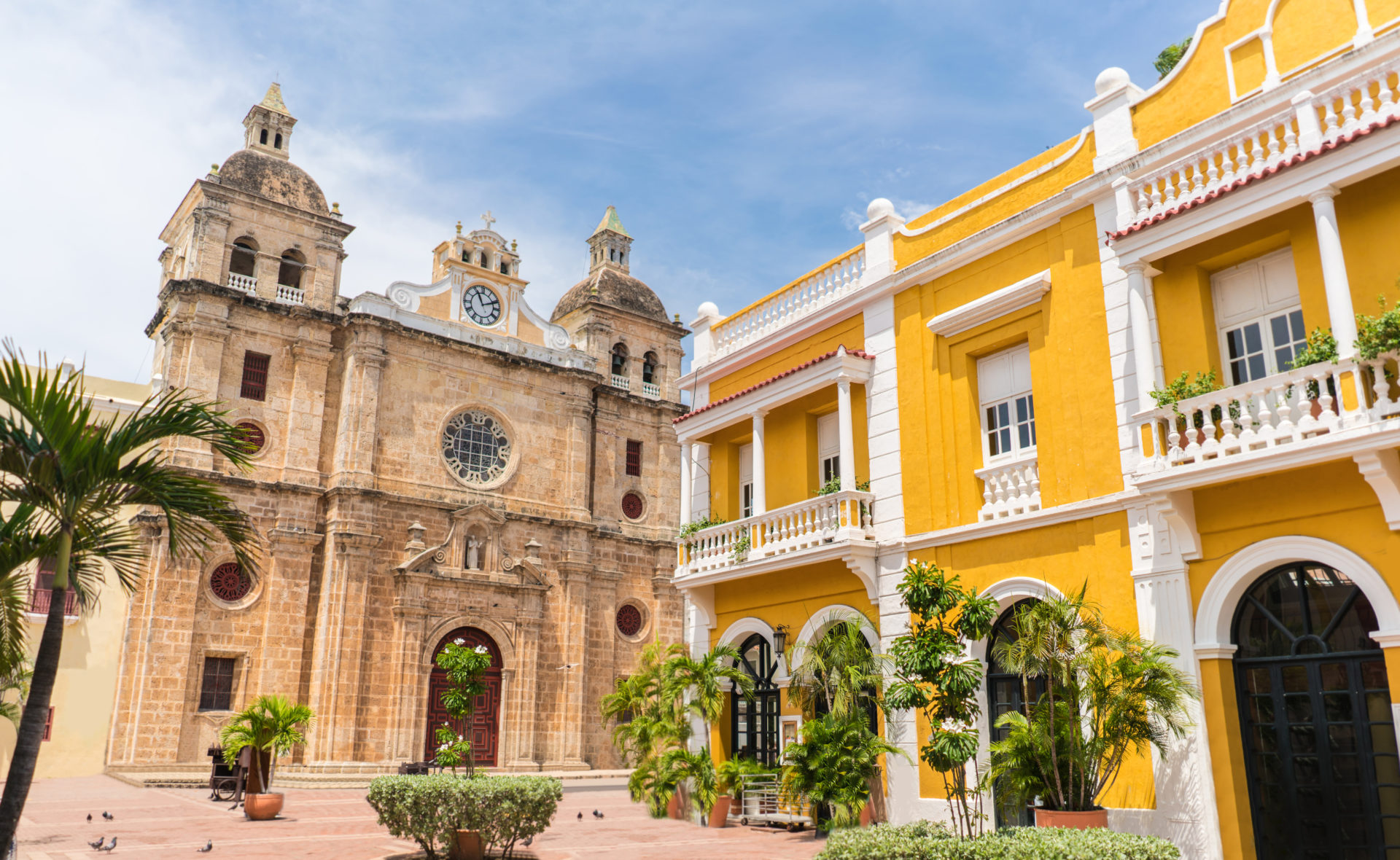 Beautiful church in Cartagena - Colombia