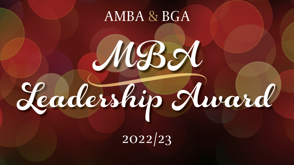 Excellence Awards 2023 MBA Leadership Award