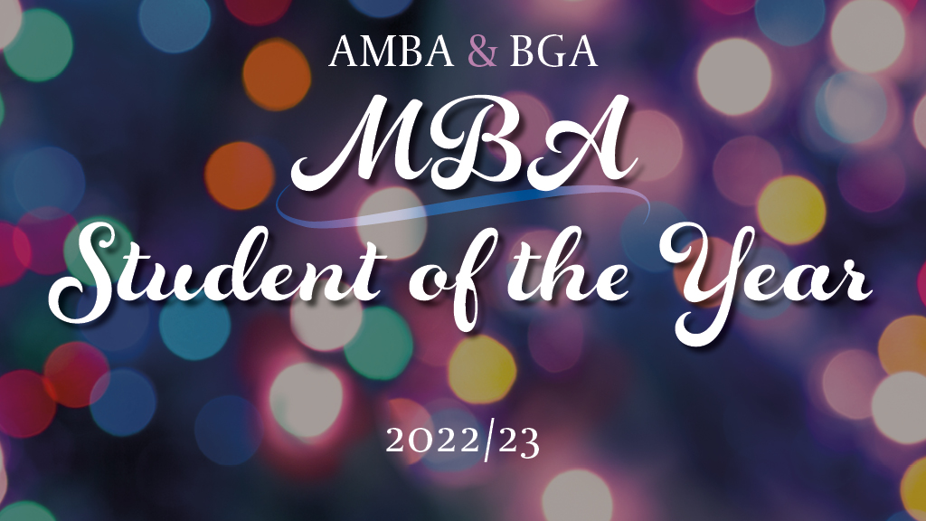 Excellence Awards 2023 MBA Student of the Year