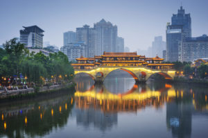 Chengdu, China On the Jin River