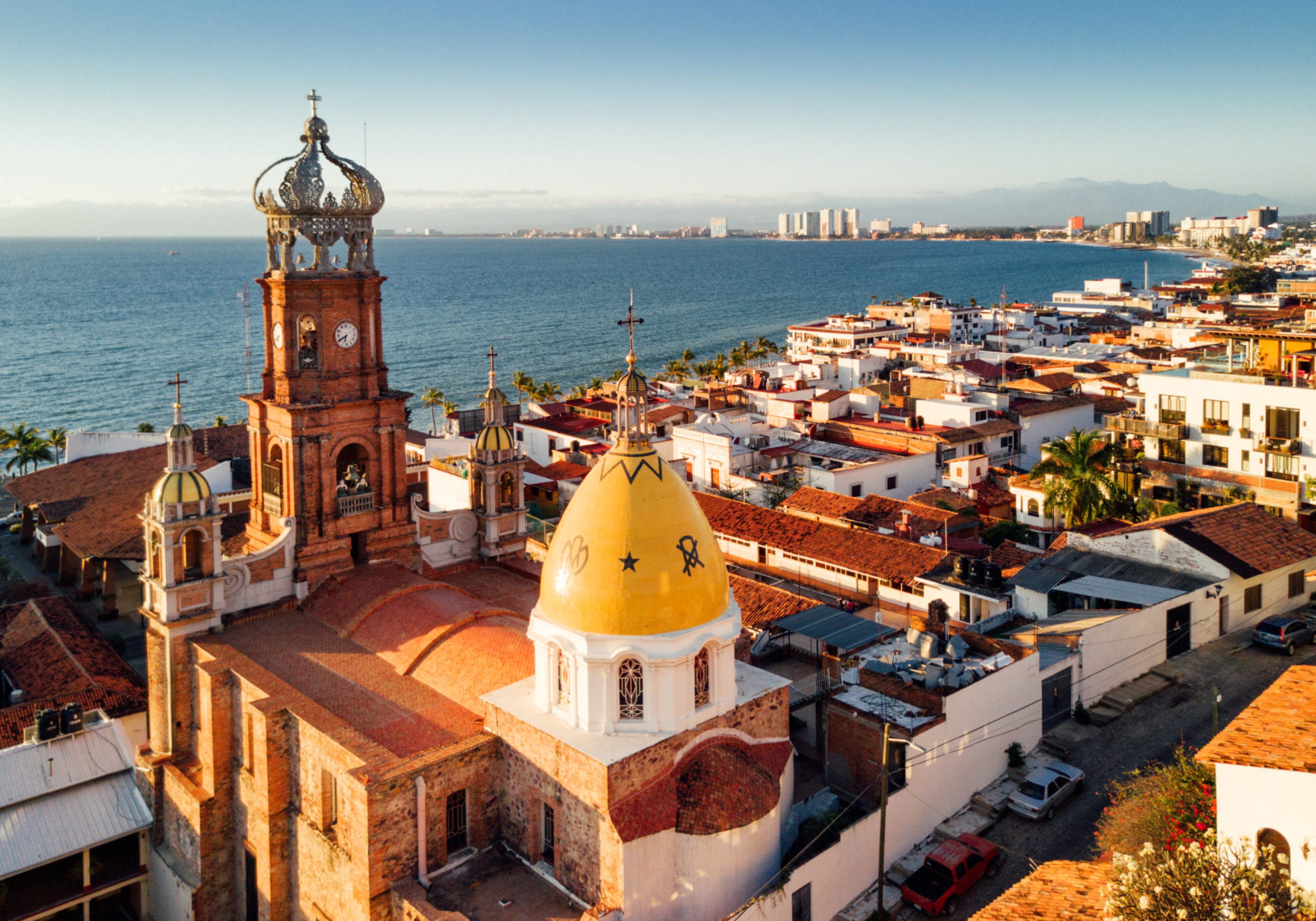Panoramic Aerial View of Puerto Vallarta Skyline in Mexico. Webinar image for the Fifth LATAM Capacity Building Workshop.