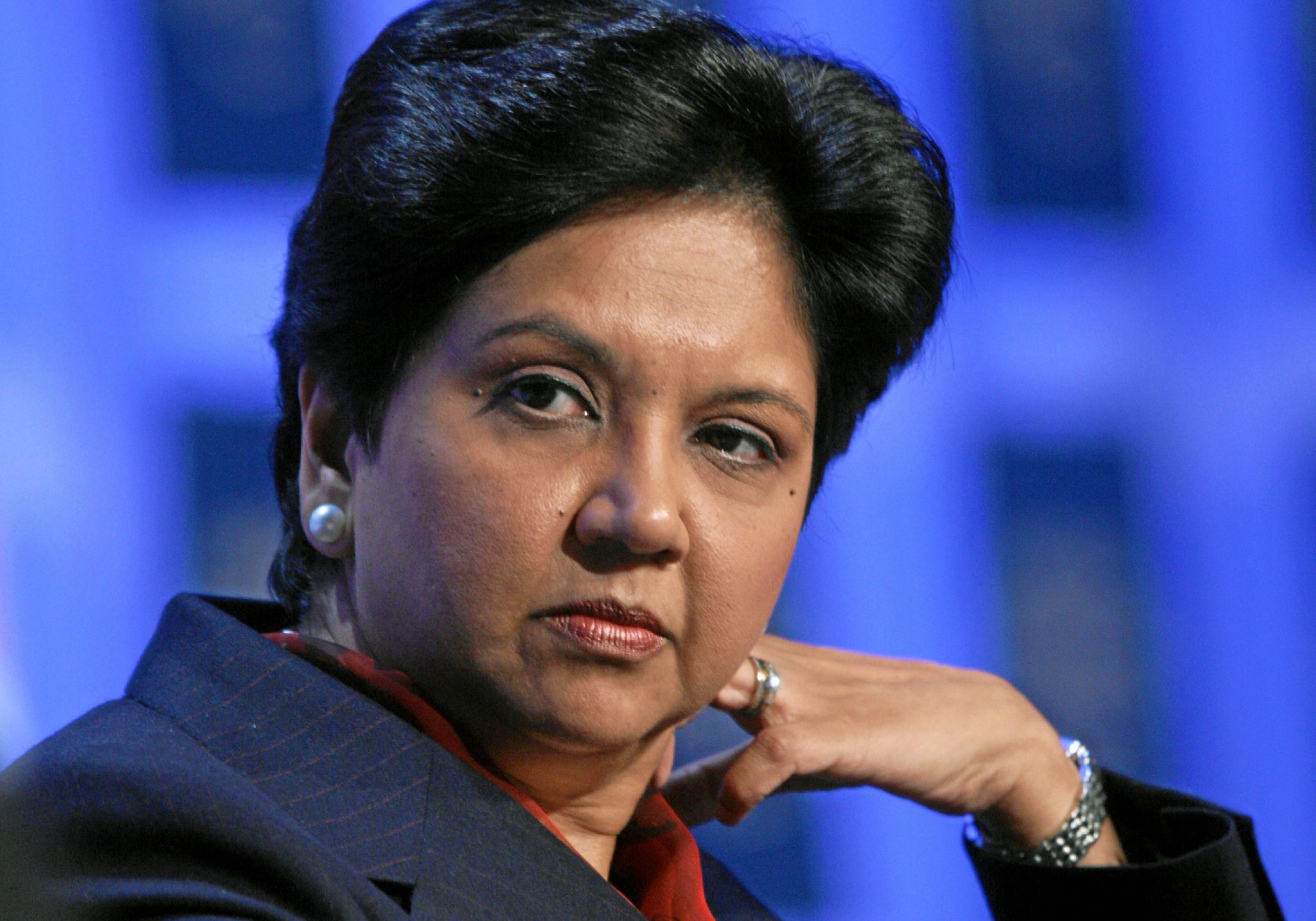 DAVOS/SWITZERLAND, 25JAN08 - Indra K. Nooyi, Chairman and Chief Executive Officer, PepsiCo, USA; Co-Chair of the World Economic Forum Annual Meeting 2008, captured during the session 'Corporate Global Citizenship in the 21st Century' at the Annual Meeting 2008 of the World Economic Forum in Davos, Switzerland, January 25, 2008.

Copyright by World Economic Forum    swiss-image.ch/Photo by Andy Mettler

+++No resale, no archive+++